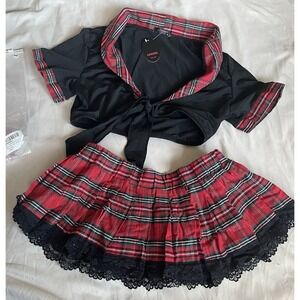 Adome‎ Women's Schoolgirl Lingerie Roleplay Set Sexy Student Size M New In Bag